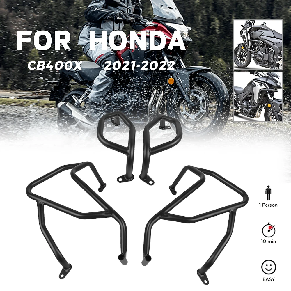 

For HONDA CB400X CB 400X 2021-2022 Motorcycle Engine Crash Bar Motorcycle Engine Bumper Protection Frame Kit