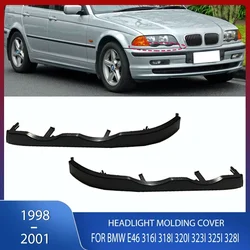 Front Under Headlight Molding Cover Trim  For BMW E46 316i 318i 320i 323i 325i 328i 330i 330Xi 325i 325Xi 1998-2001 High Quality