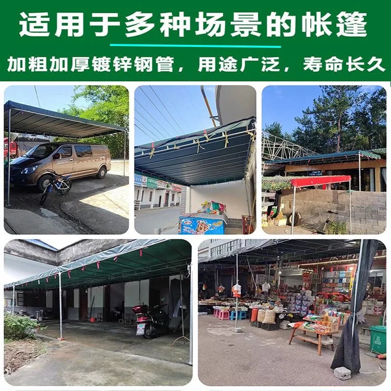 Sloping canopy, strong and durable rainstorm protection, outdoor parking shade tent