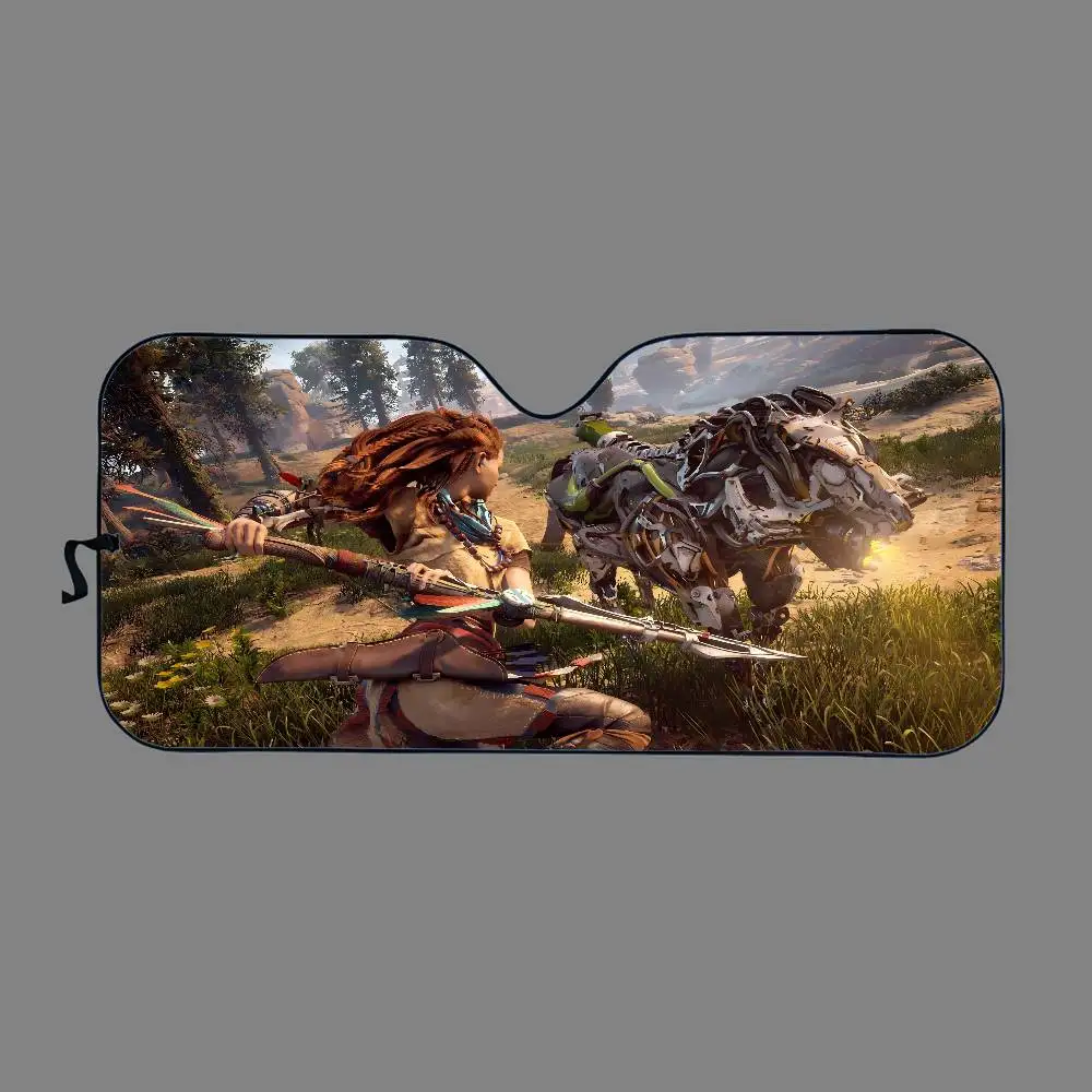H-Horizon Z-Zero D-Dawn زجاج سيارة الشمس الظل طوي سيارة الجبهة يغطي مظلة السيارة لملحقات السيارات كتل الأشعة فوق البنفسجية