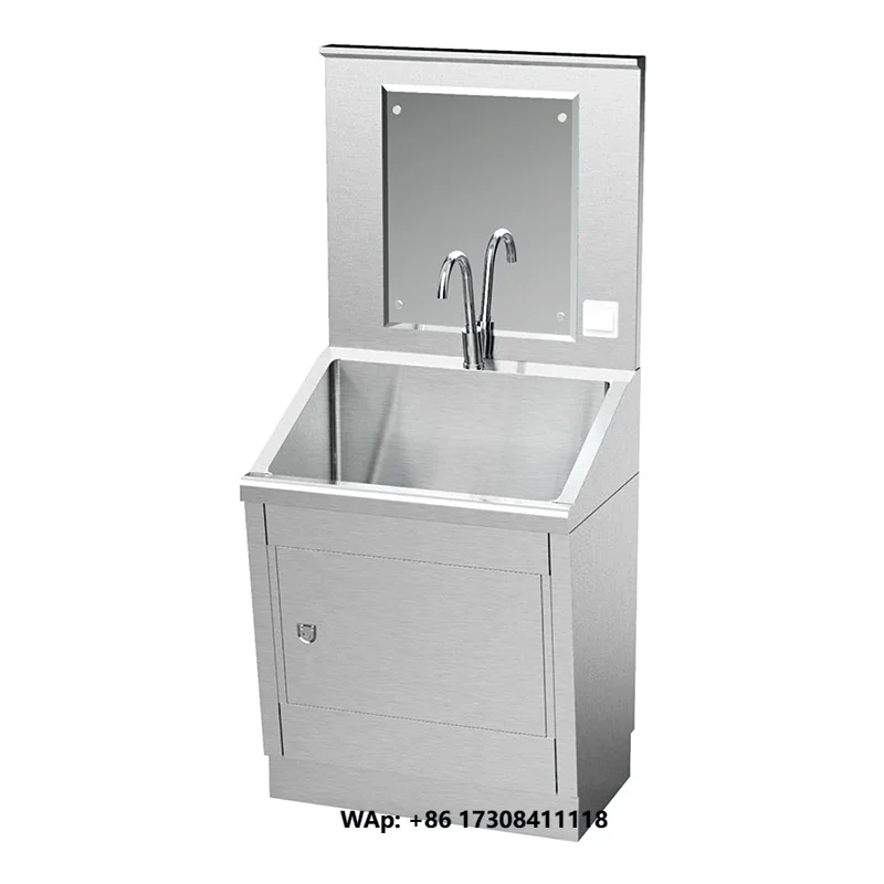 Modern Hospital Stainless Steel Surgical Scrub Sink Durable Furniture with Wash Features