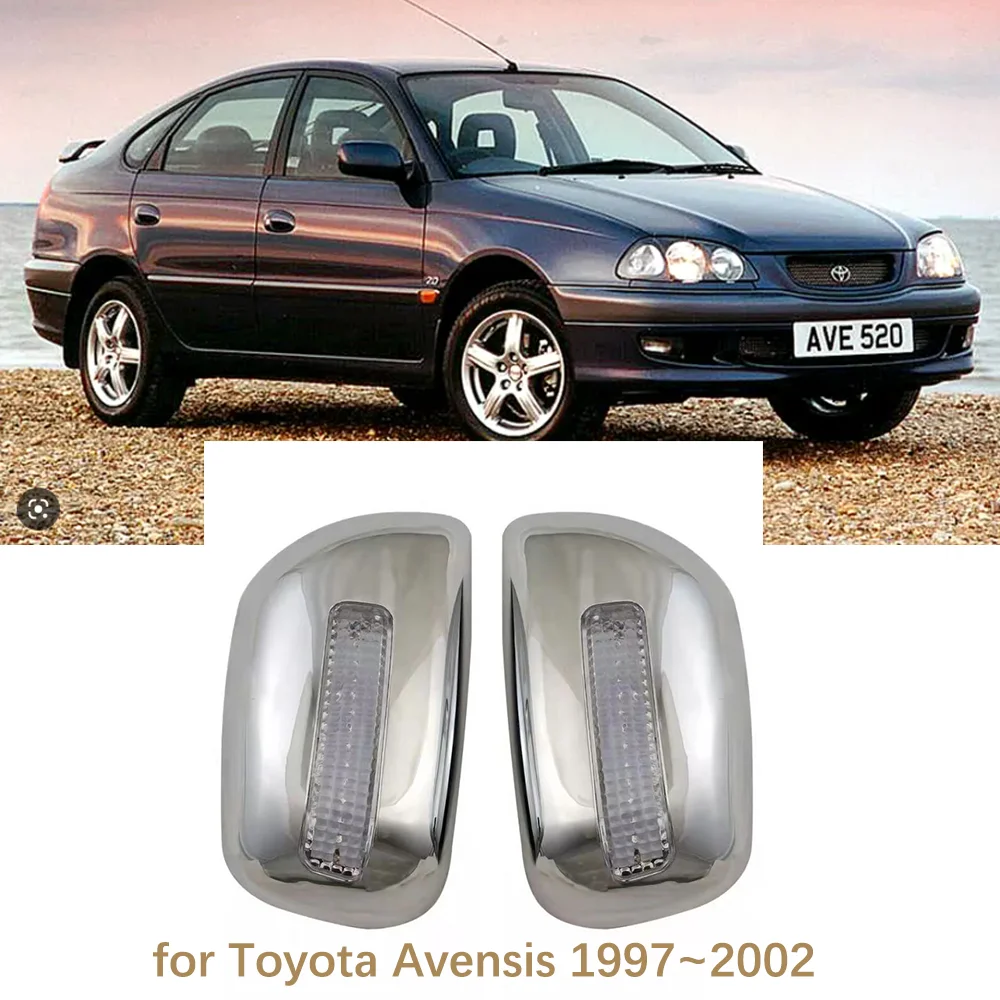 

Car Chrome Mirror Cover for Toyota Avensis GS Corona Caldina T210 T220 1997~2002 1998 ABS Rearview Mirro Trim Set Cap Accessorie