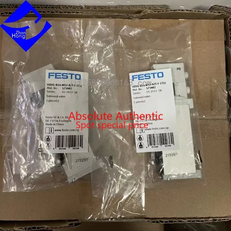 FESTO Genuine Original 573482 VUVG-B14-M52-AZT-F-1T1L Solenoid Valve, Available in All Series, Price Negotiable