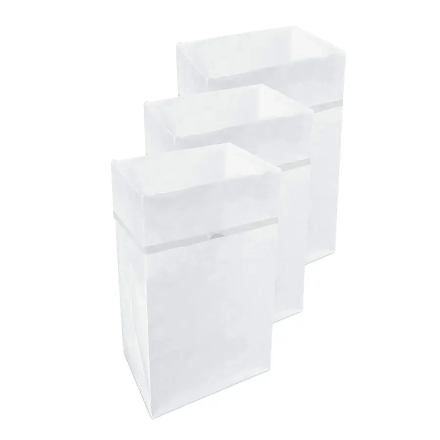 

Gallon Disposable PopUp Trash Cans 3Pack with Fitted Bags Foldable Garbage amp Recycling Bins for Parties, Events amp Kitchen Wh