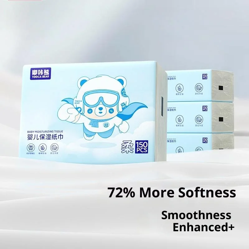 Loção de tecido para bebês Cloud-Soft com infusão e suave na pele