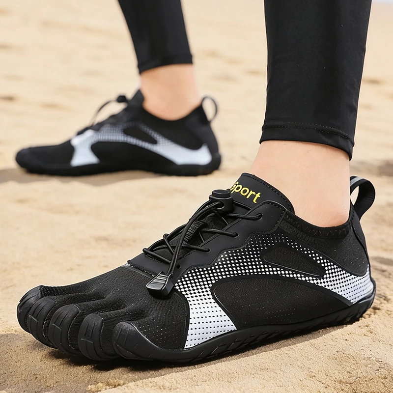 Neue Unisex Breitere Schuhe Atmungsaktives Mesh Herren Barfuß Fünf-Zehen-Schuhe Marken-Flachschuhe Weiche Zero-Drop-Sohle Breitere Zehenbox Sneaker Große Größen – Detail 13
