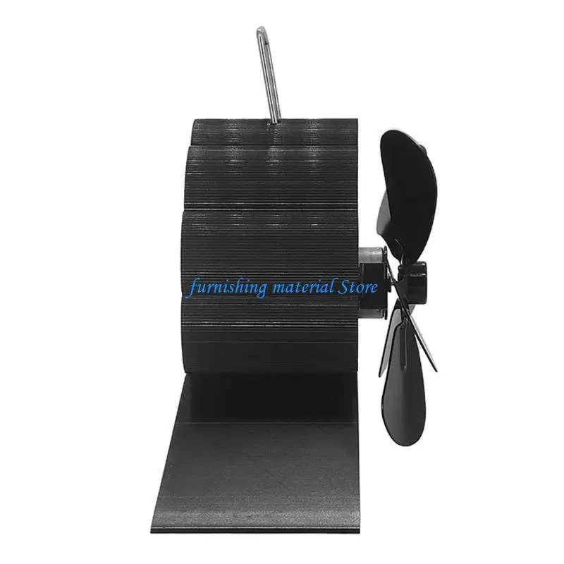 Y5GD 우드 스토브 팬 5 블레이드 벽난로 팬 열원의 난로 용 스토브 팬