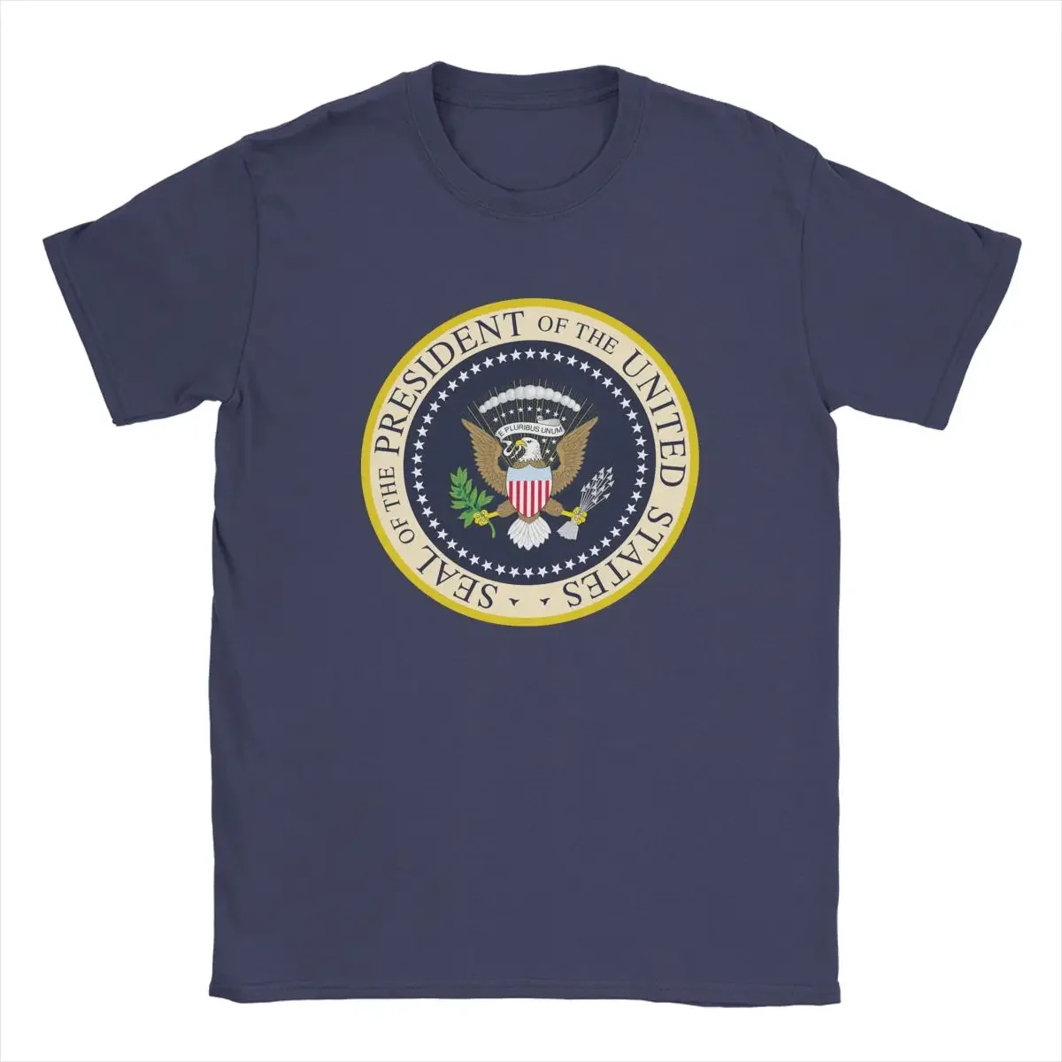 Novelty Seal Of The President Of The United States T-Shirt Men Pure Cotton T Shirts Short Sleeve Tee Shirt Graphic Printed Tops