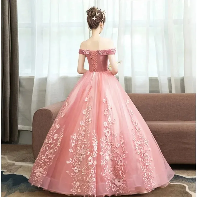 Vestido azul marinho novos vestidos elegante vestido de festa fora do ombro vestido de baile de baile robereal foto