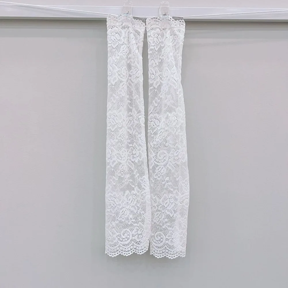 

Anti-UV Lace Ice Silk Sleeves UV Insulation Sun Protection Sunscreen Sleeve Arm Covers Long-sleeved Glove Cycling Gloves Summer