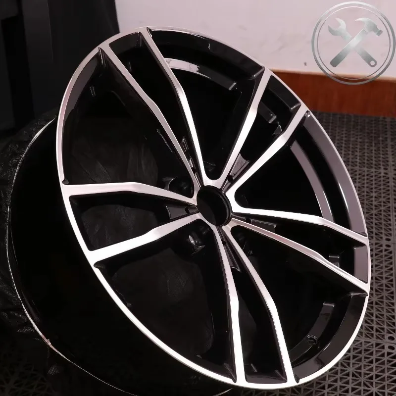 18‑22 Inch Silver Brushed Center Gloss Black Barrel Super Concave 6061‑T6 Aluminium Alloy Forged Wheel Rims Universal Passenger