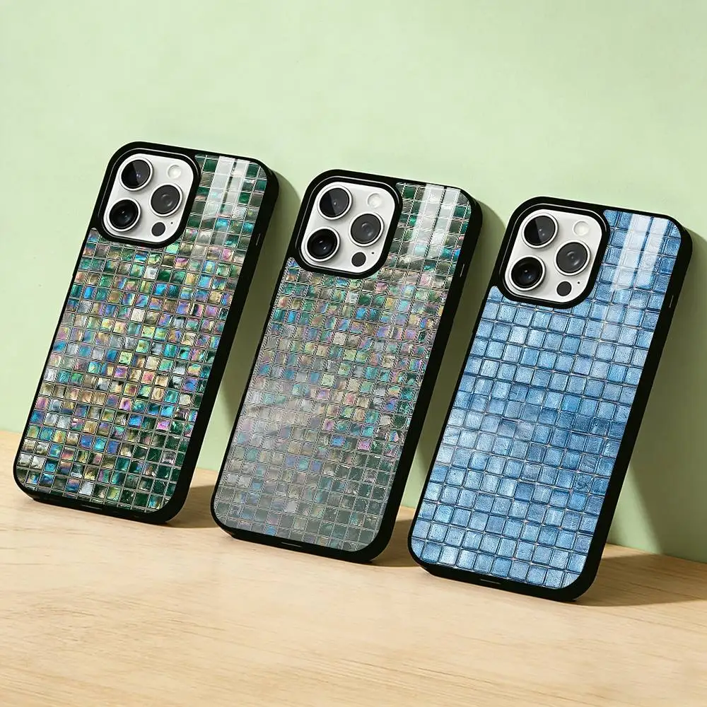

Чехол для телефона с принтом из стекла AAA, цвет серебристый, для iPhone 17 16 15 14 13 12 11 Pro Max Plus