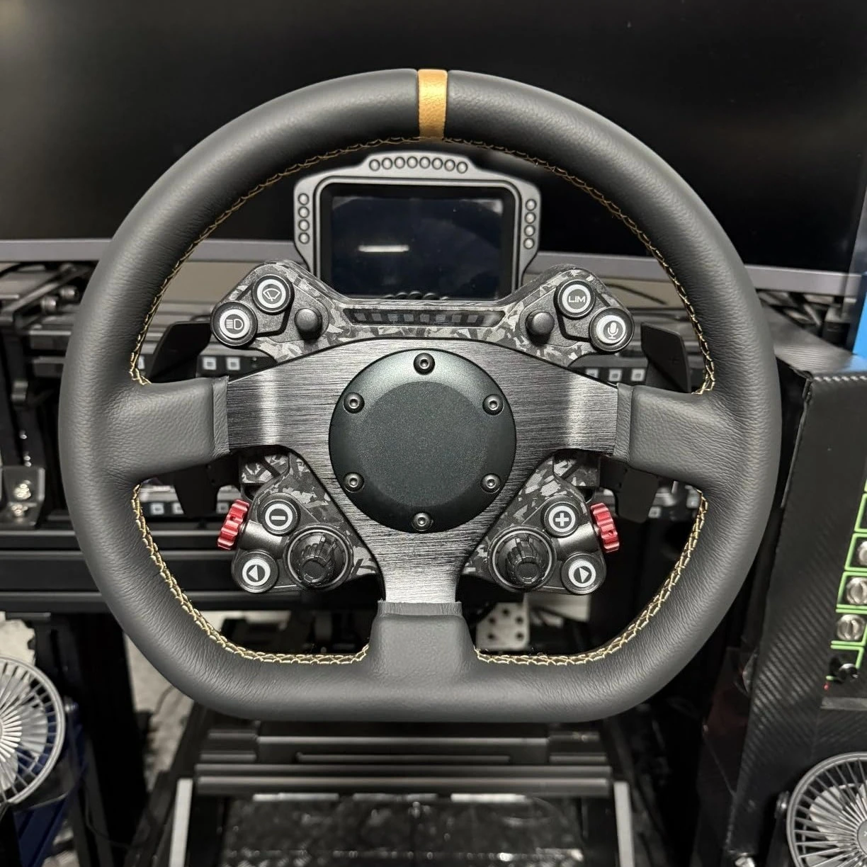 6x70mm Sport-Lenkrad-Hupenknopf-Abdeckung Haltering für Fanatec – Detail 4