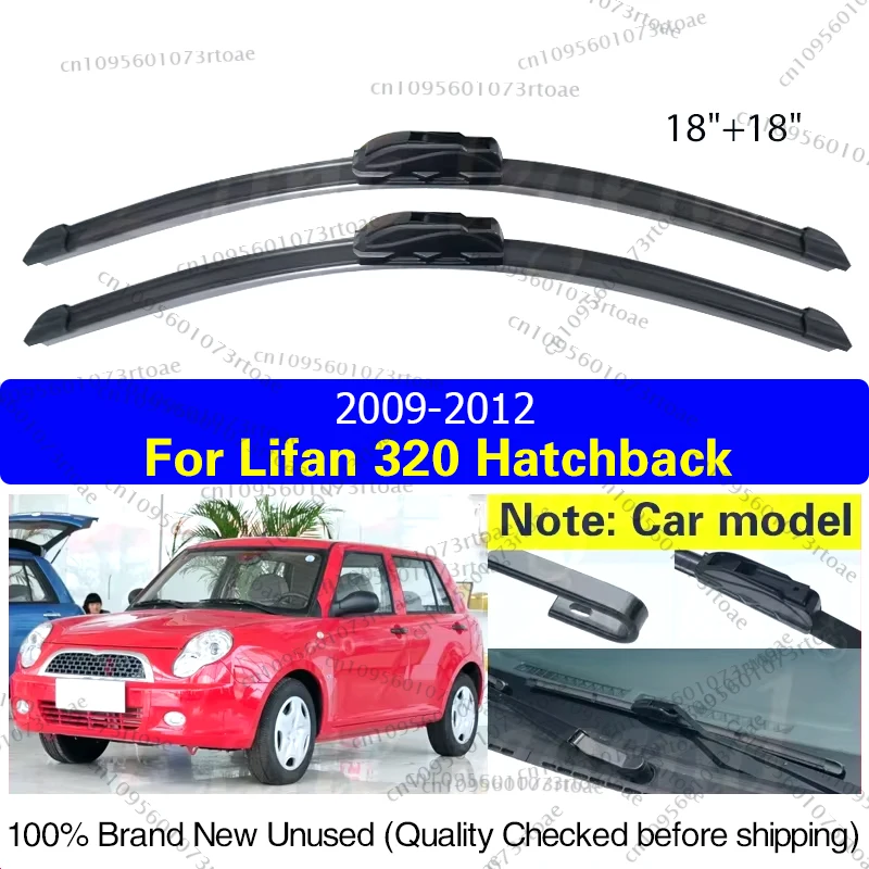 

Car Wiper Blades For Lifan 320 Hatchback 2009 2010 2011 2012 Windshield Windscreen Front Window Blades 18"+18" Car Accessories