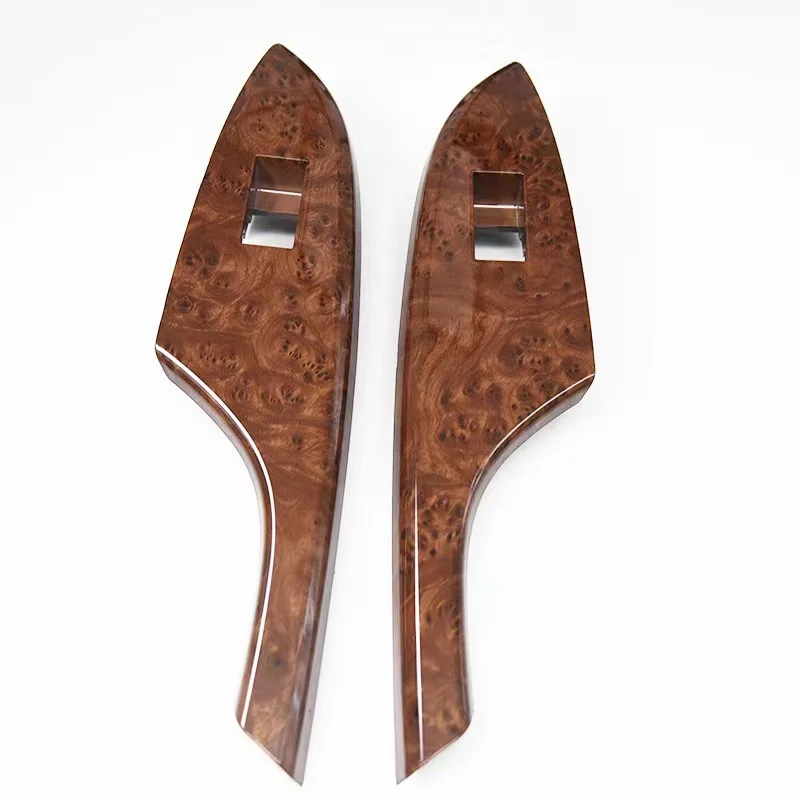 2007-2013 Water Transfer Wood Grain Window Lift Switch Panel Cover, Car Door Control Decorative Trim Panel Accessories
