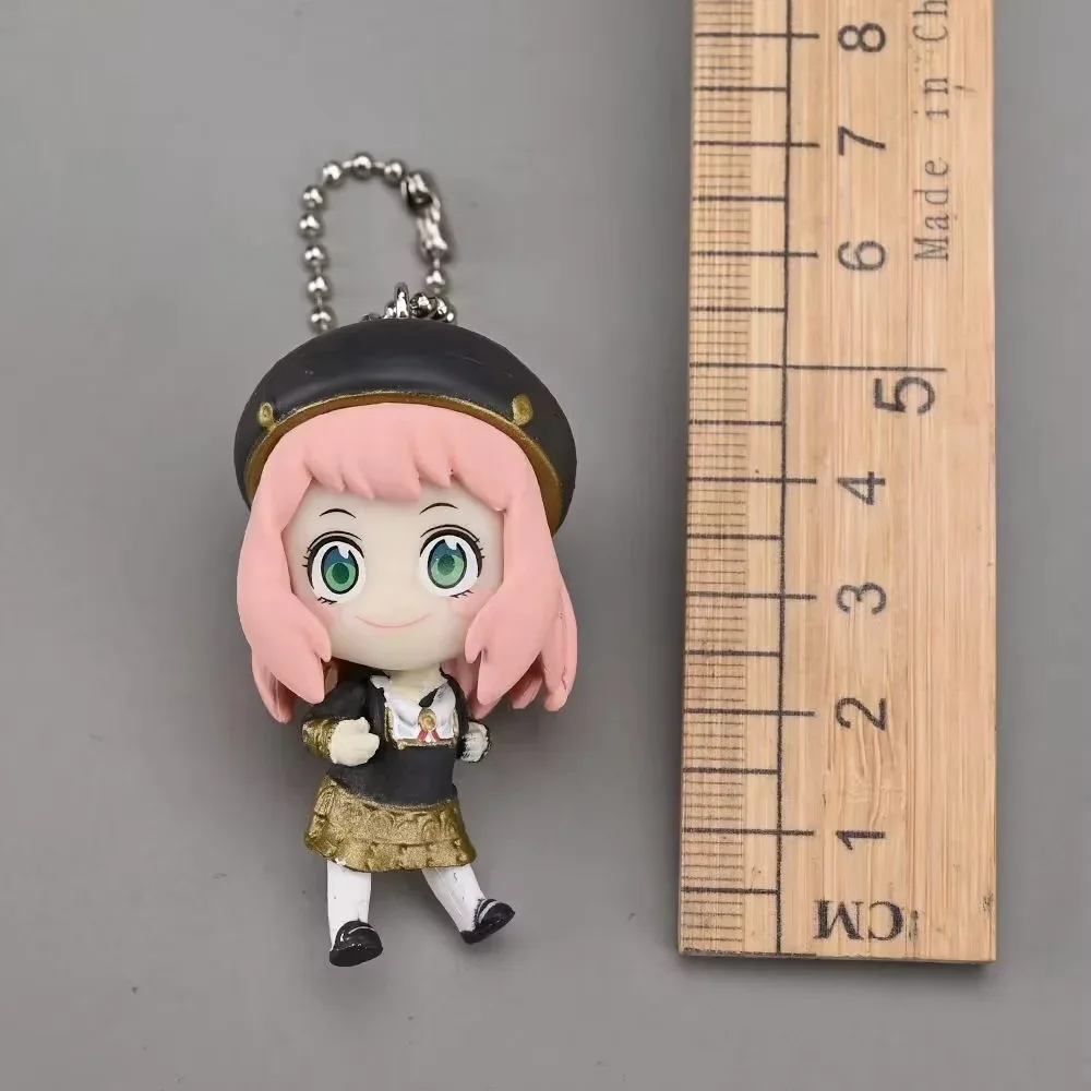 10 uds/1 Juego de figura de espía × familia Chibi 5cm Anya Forger figura llavero Manga estatua Kawaii Anime figura colección muñeca regalo chico juguete