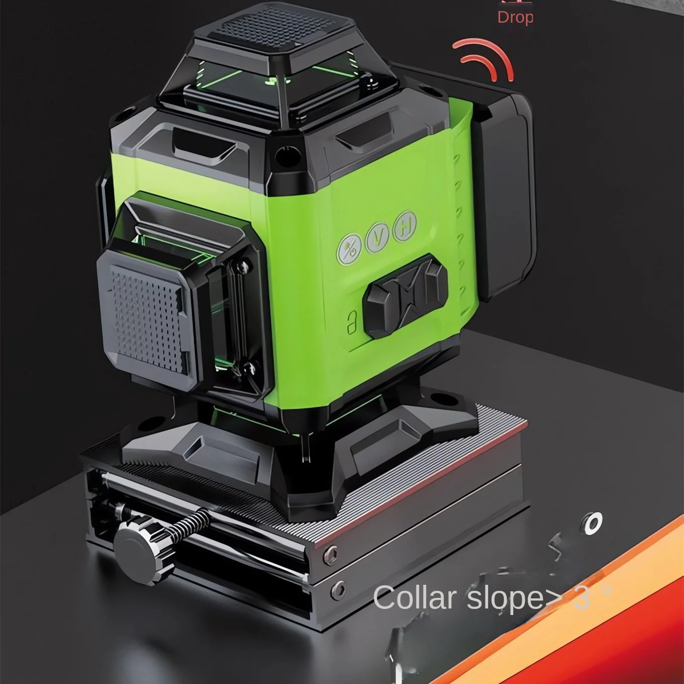 4D 12/16 Lines Laser Level 360° Self-leveling Machine USB Rechargeable 2000mAh Lithium Battery Leveling Tool Vertical Horizontal