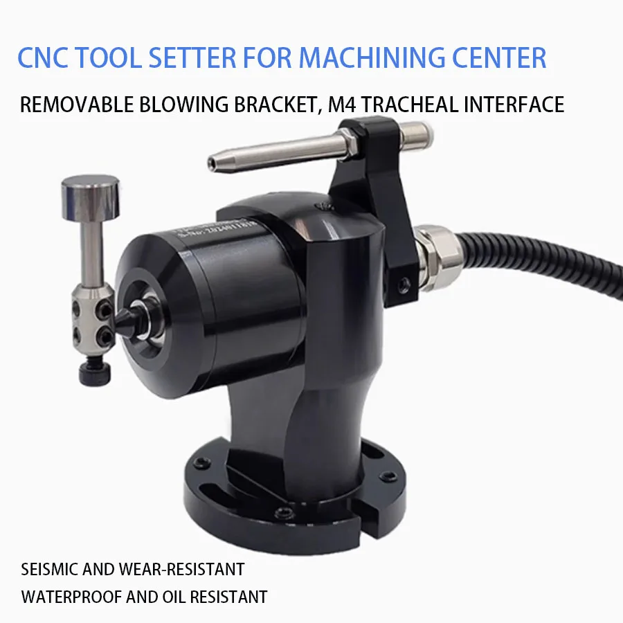 Five-direction tool setting instrument. Multi-direction tool setter. Tool breakage detection for CNC machine tools.MS27R