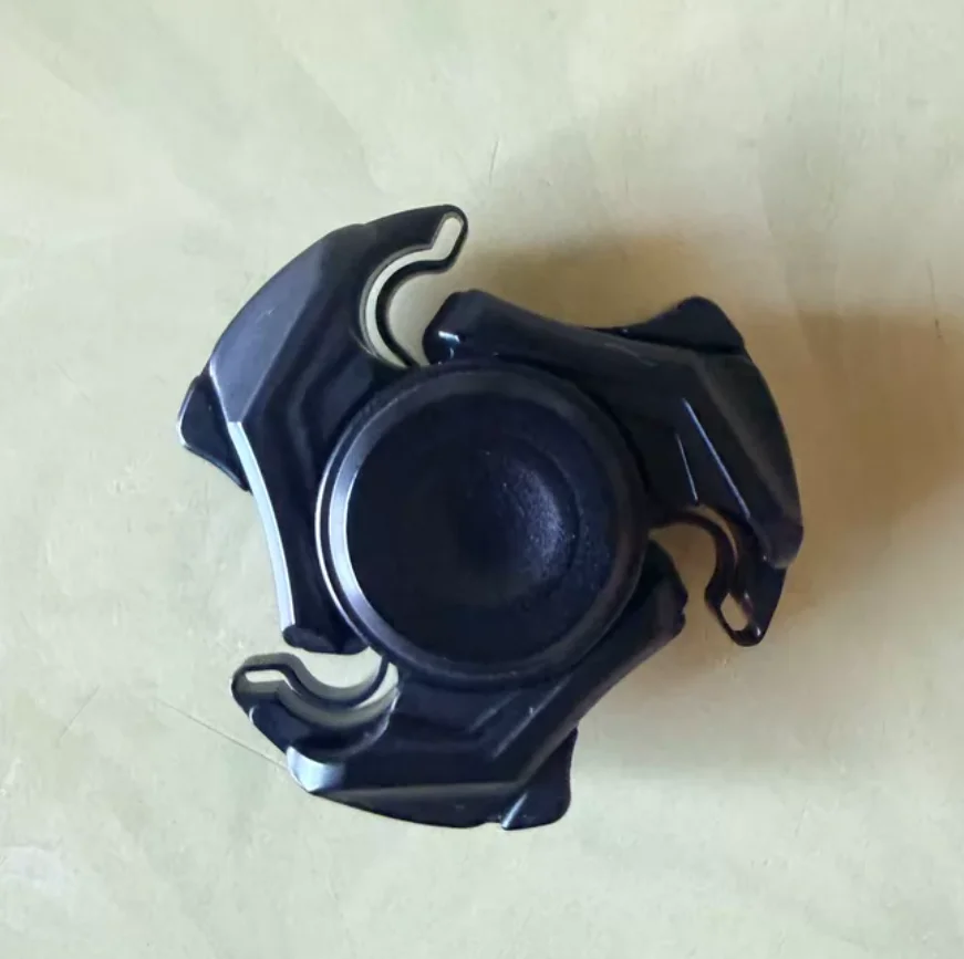 Used EDC Good joke stainless steel coated with black zircuti patch Spinner Fingertip Gyroscope Decompression Toys