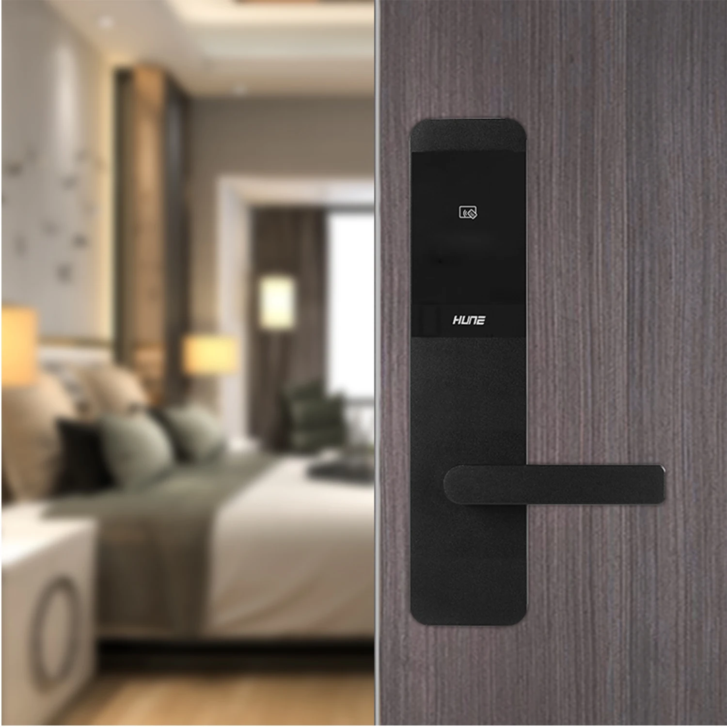 Smart Electronic Rfid Key Card Hotel Door Lock Hospitality Keyless Door Lock with Software