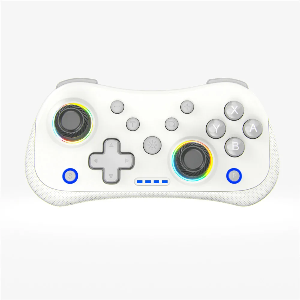 STK-7051 Bluetooth5.0 hall wireless mini game controller for Switch Android IOS PC win dual vibration RGB illumination