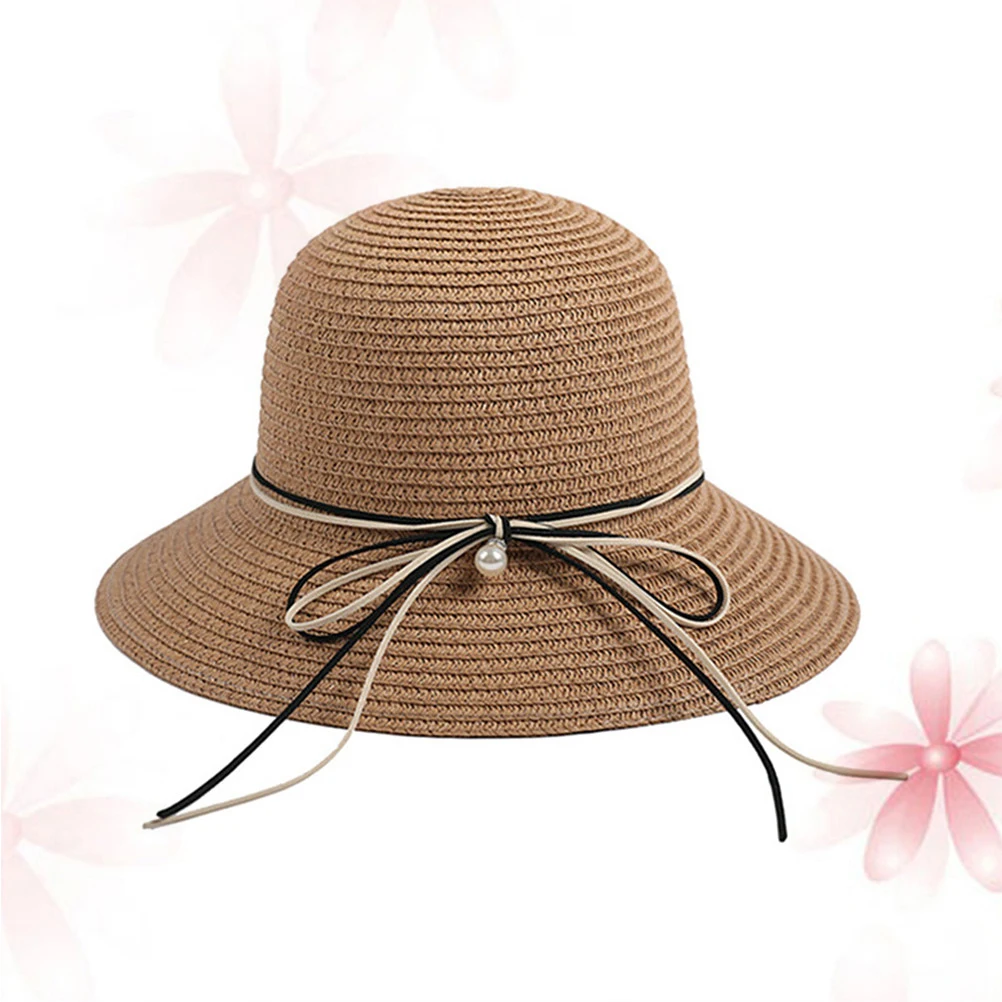 

Straw Sun Hat Wide Brim Beach Adults Woven Travel Women Hats Outdoor Lightweight Breathable Gardening Hiking Camping Sunscreen