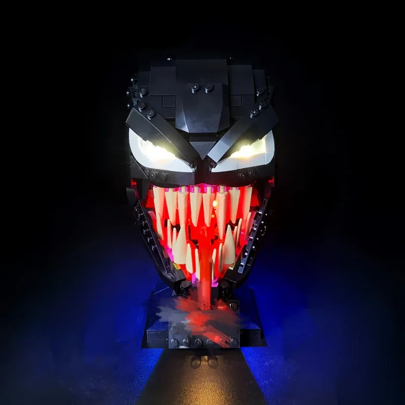 MAXCXT LED Light Set For LEGO 76187 Venom Mask Collectible DIY Decorative Lamp （Not Include Lego Building Blocks Set）