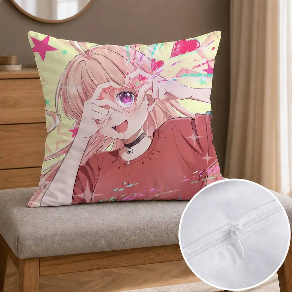 WITCH WATCH  Double-sided Printed Square Decorative Cushion Cover for Sofa Living Room Home Decor