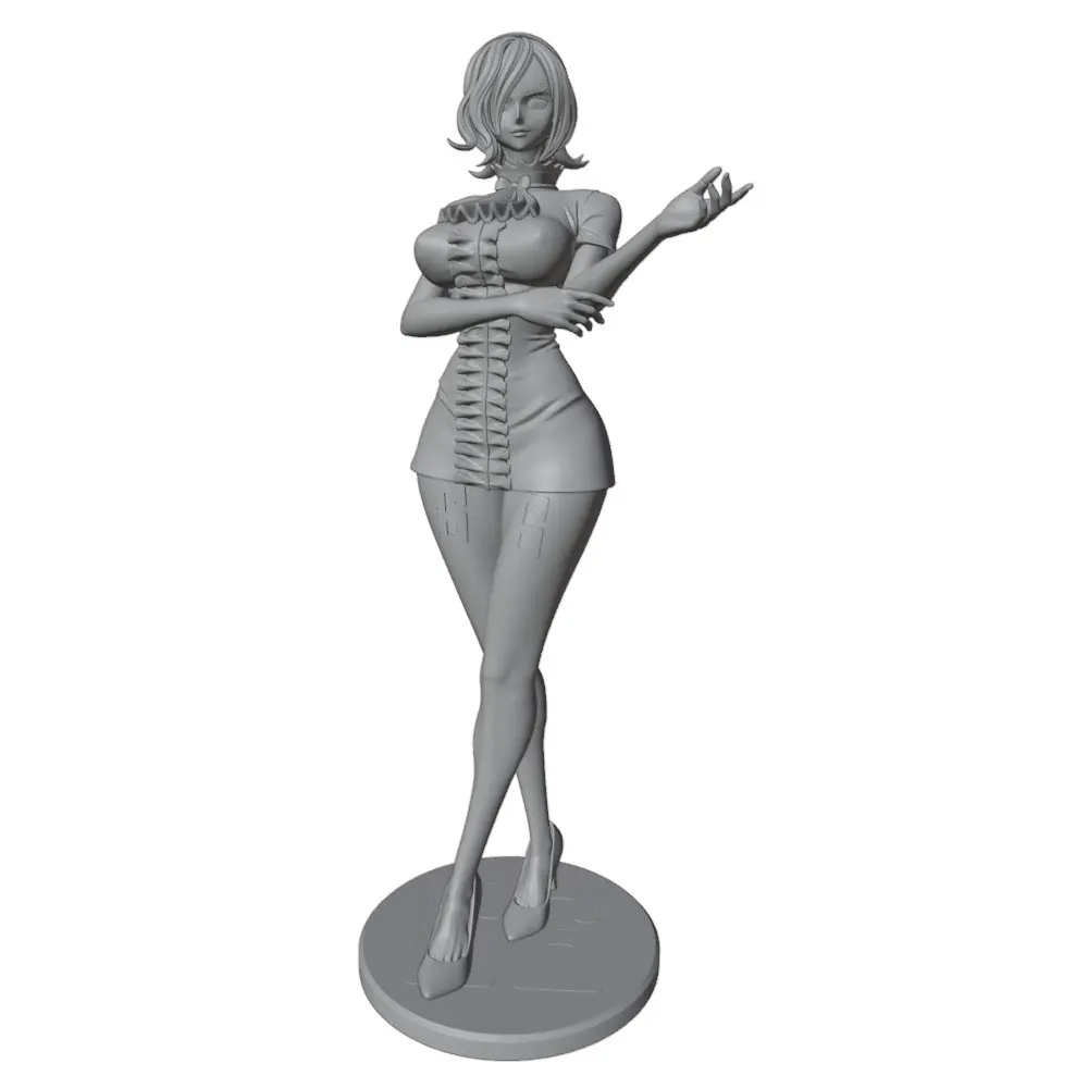 1/24 75mm  Sexy Girl Resin Model Kits GK Miniature 3D Printed Gray Model Figurine DIY Doll Model Unassembled And Unpainted