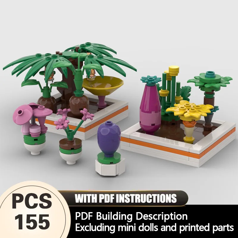 

Creators Animal Series Model MOC Building Bricks Terrestrial Plants Modular Technology Gifts Holiday Assemble Children Toys Suit