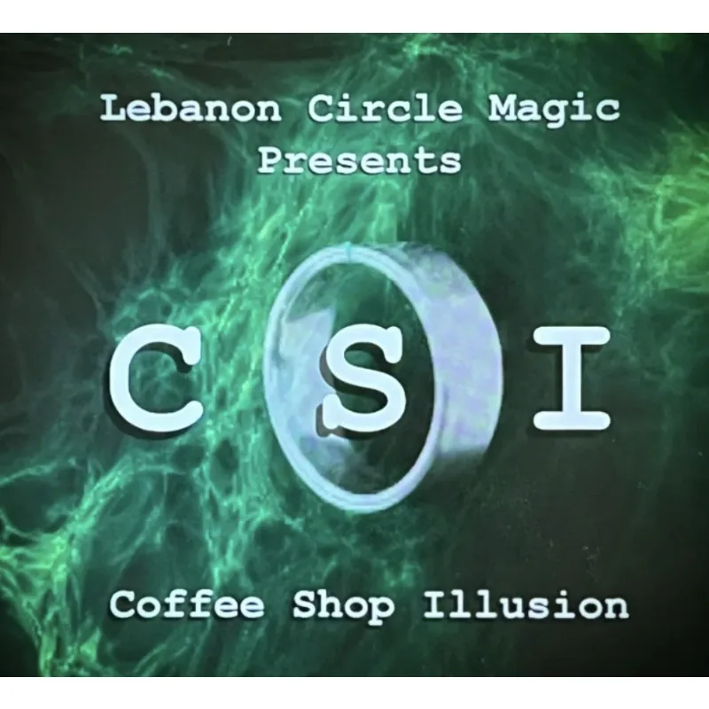 csi-coffee-shop-illusion-magic-trick-ring-vanish-system-padlock-chain-examable-self-working-close-up-gimmick-props-mentalism