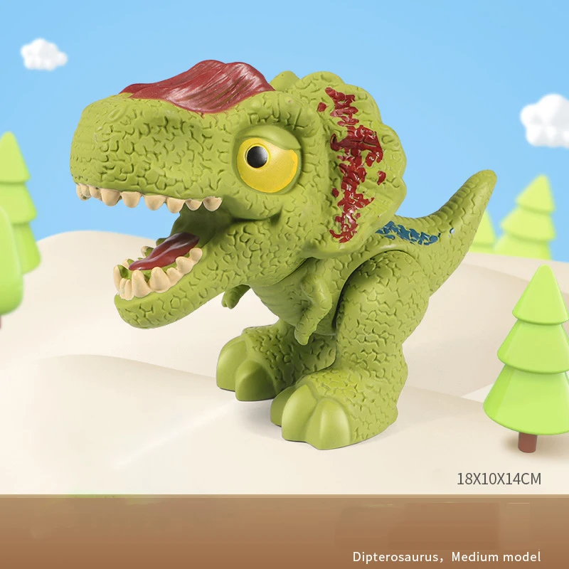 Cute Cartoon Dinosaur Toys for Kids, Tyrannosaurus Rex Toy Funny Wacky, Presentes de aniversário educativos e criativos infantis para meninos, feriado