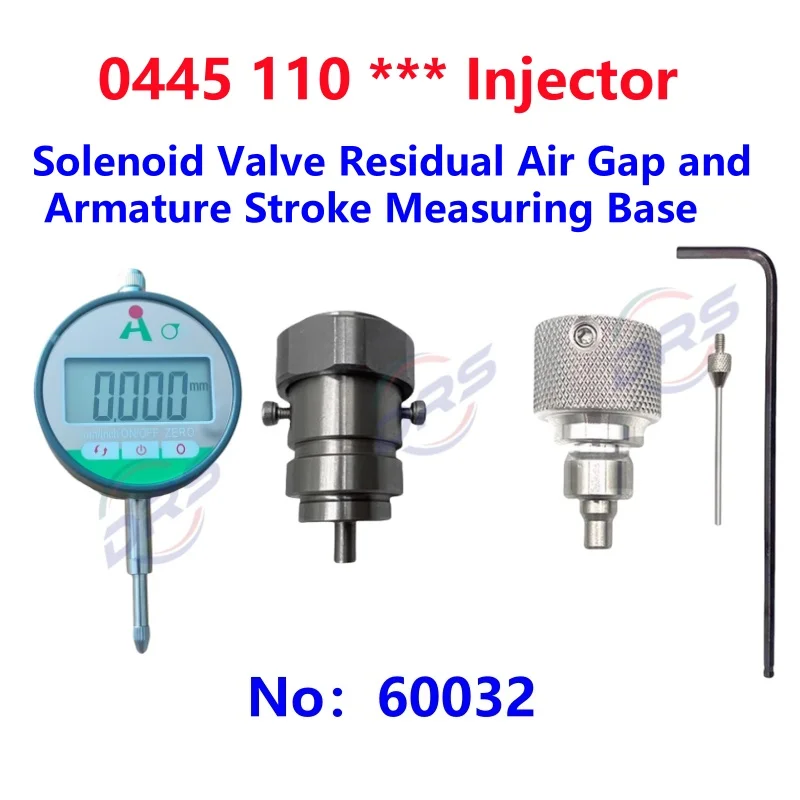 

EFI injector nozzle residual air gap measuring gauge base tool for Bosch 0445110 injectors