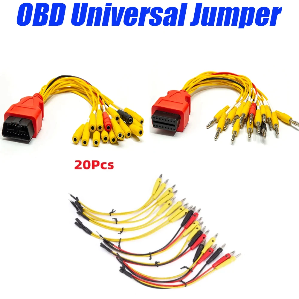 OBD Universal Jumper Cable Auto Diagnostic Adapter Wire For DTS Car Mechanic ECU Test Tool Universal OBD2 Jumper Cable