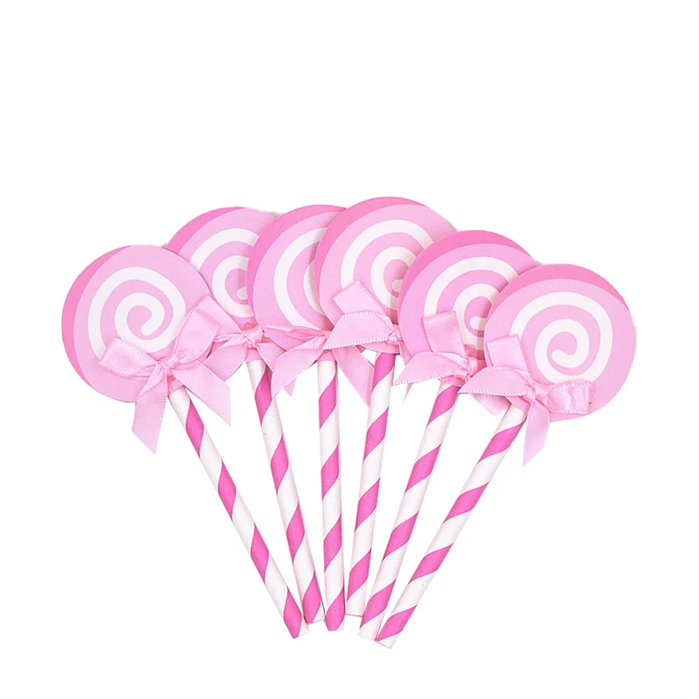 

36pcs Cake Decoration Toppers Lollipop Patterns Wedding Cupcake Picks Birthday Party Supplies Chic CuteCake Scenic Creative