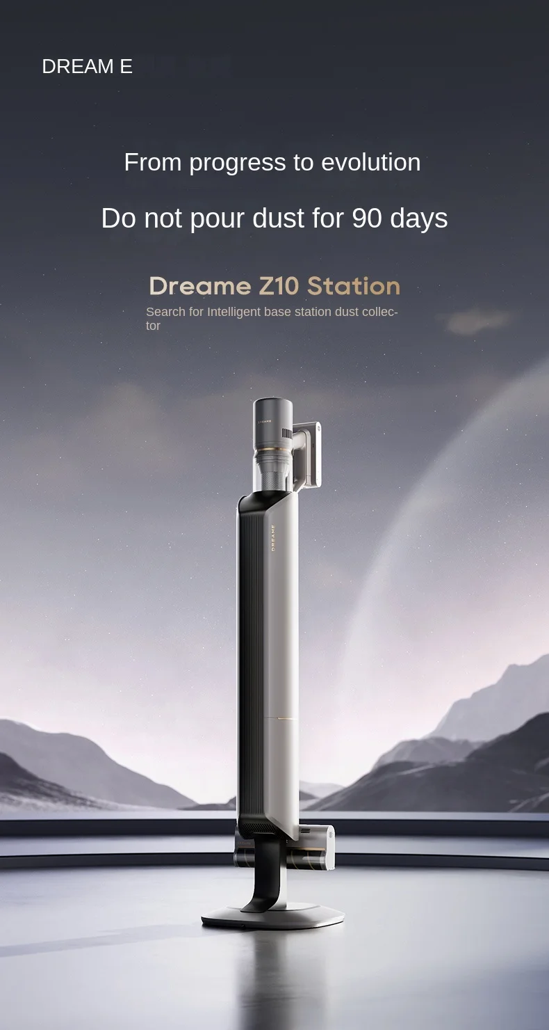 DREAME Z10 Station Intelligent Base Station Dust Collector Space Station Green Light Dust Display