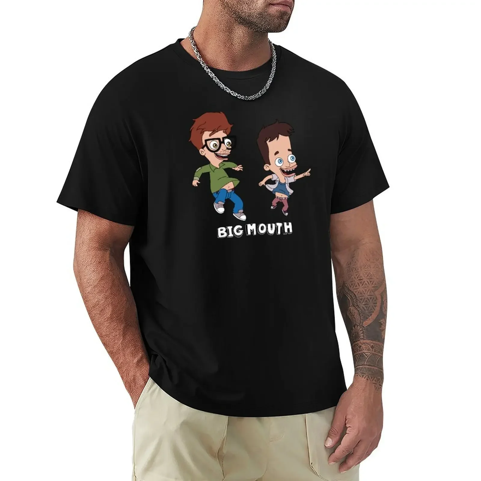 Nick and Andrew BigMouth T-Shirt sports fans oversizeds Short sleeve tee men