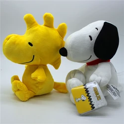 1 peça 25cm amendoim de alta qualidade snoopy woodstock brinquedos macios de pelúcia snoopy cão animal bonecas melhor presente de natal