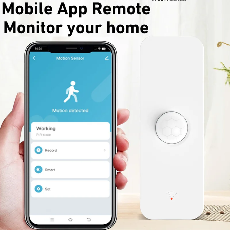 Tuya Zigbee/Wifi Motion Sensor Smart Presence Sensor PIR Detector App Remote Alarm Smart Home Security Protection