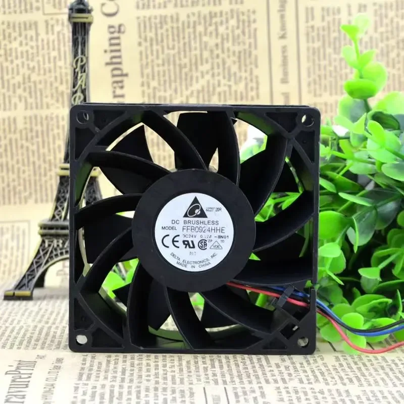 for Delta FFB0924HHE 9238 24V 0.27A Silent Cooling Fan for Frequency Converter Original