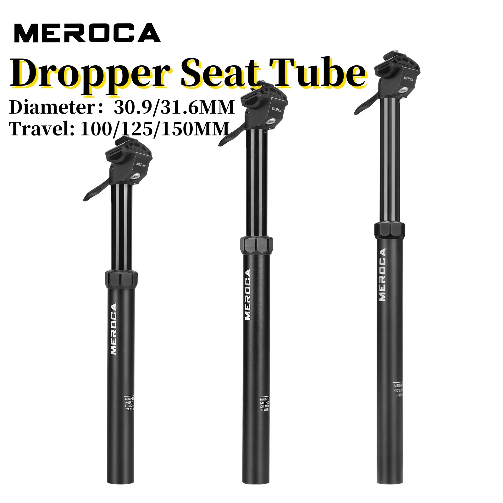 

Подседельный штырь MEROCA MTB Dropper 30,9/31,6 мм, гидравлический, регулируемый по высоте, 100/125/150 мм, дорожный велосипед, трубка сиденья MTB, зимняя езда на велосипеде
