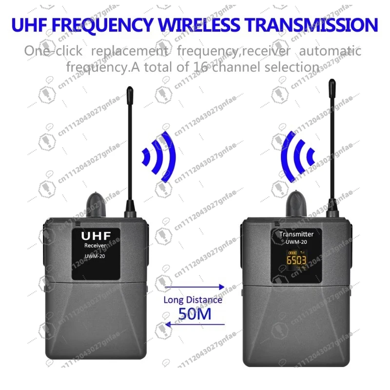 Hot-selling wireless lapel condenser microphone for DSLR camera interview recording