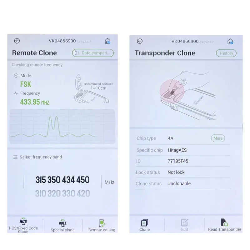 CN027031 FCC CWTWB1G767 2 زر ما بعد البيع الوجه الذكية مفتاح السيارة عن بعد التحكم 433Mhz 4A رقاقة ل X-TRAIL جوك قاشقاي #4