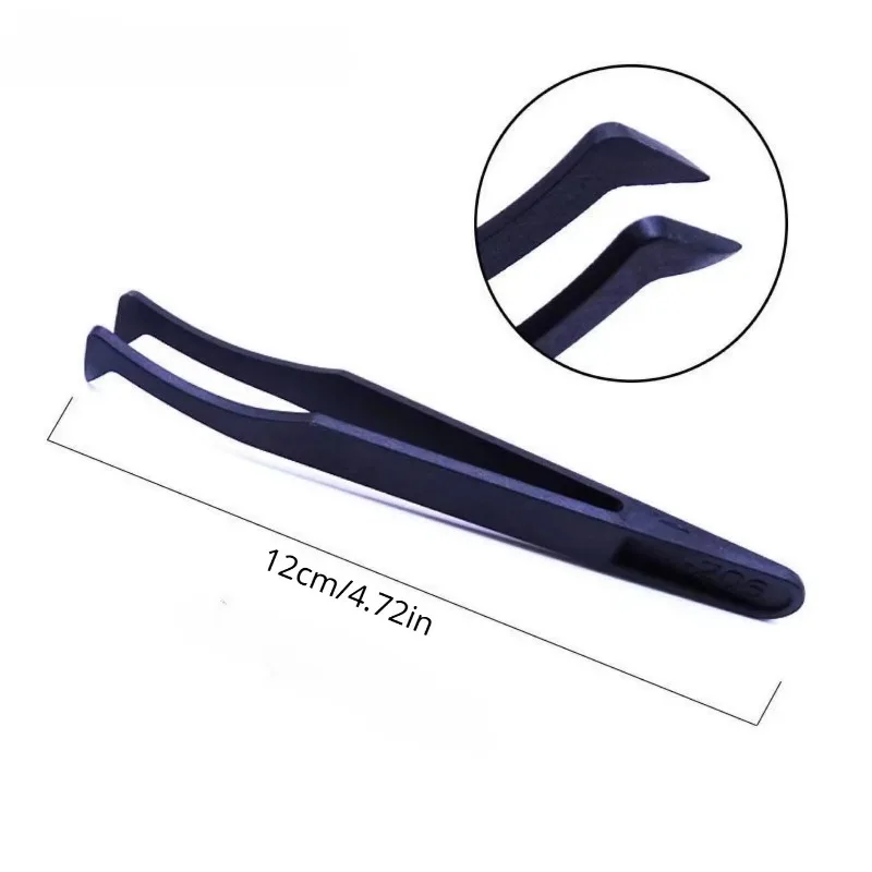 4 قطعة/مجموعة أداة إصلاح الساعة الاستاتيكيه ملاقط من ألياف الكربون ملاقط بلاستيكية للهواتف صانع الساعات مكون إلكتروني #6