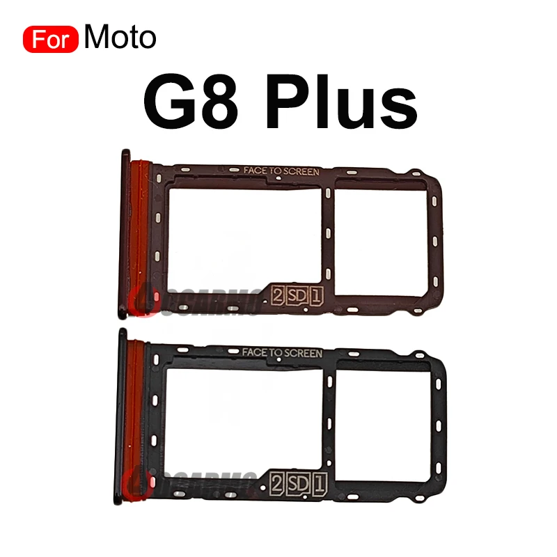 For Motorola Moto G8 Play G8 Power G8Plus SIM Card Socket Slot Sim Tray Replacement Parts
