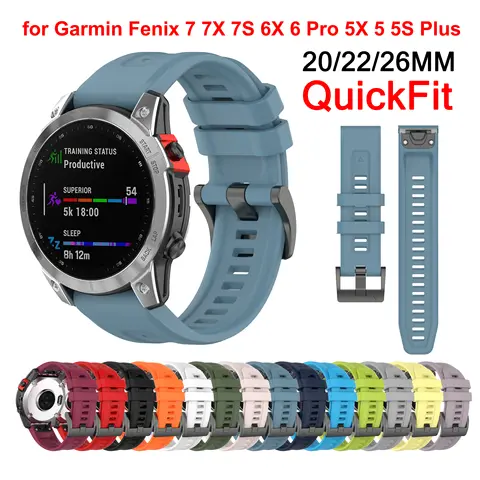 Garmin fenix 7X 7 7S 6 6X Pro 시계 밴드 스트랩 용 실리콘 팔찌 fenix 5X 5S Plus 3HR 945 935 손목 20 22 26mm QuickFit Garmin fenix 7X 7 7S 6 6X Pro 시계 밴드 스트랩 용 실리콘 팔찌 fenix 5X 5S Plus 3HR 945 935 손목 20 22 26mm QuickFit