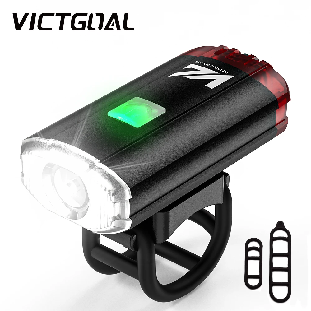 

VICTGOAL Bike Light For Helmet & Handlerbar Waterproof MTB Cycling Front Rear Flashlight for Bicycle Light USB Rechargeable Lamp