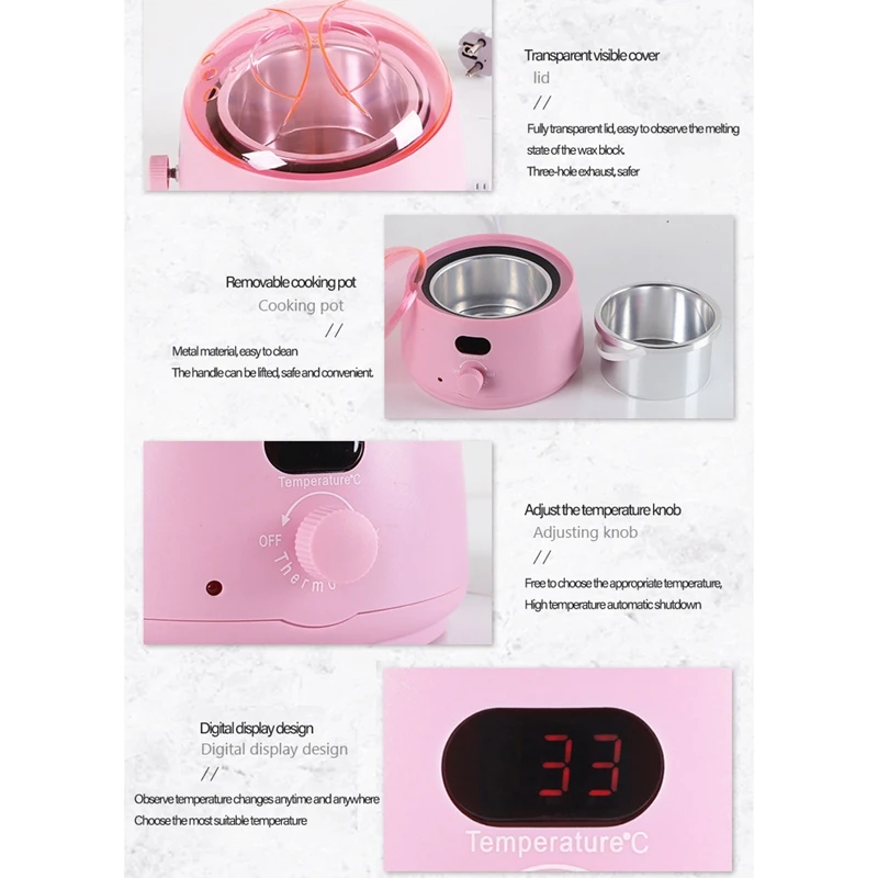 ワックスがけ機,500cc電気脱毛装置,スパチュラ,ワックスがけポット