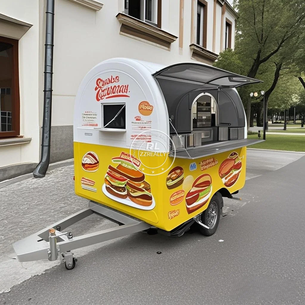 

Мобильный прицеп для еды нестандартного размера из нержавеющей стали 2025 года, китайский прицеп, европейская цена продажи, концессионный грузовик