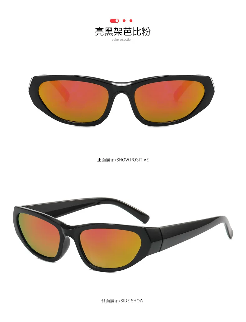 Neue rechteckige Sonnenbrillen für Damen und Herren, Vintage-Stil, Nachtclub, Hip-Hop, Punk, Sonnenbrillen, Trend, weiblich, Unisex, Y2K-Brillen für Damen – Detail 8